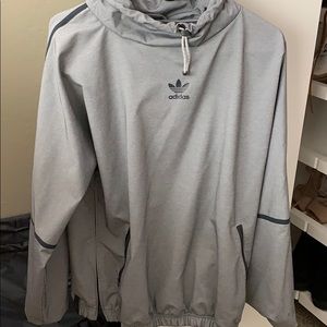 Adidas grey wind breaker